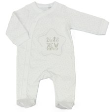 M15936: Baby " Born In 2026" Cotton Sleepsuit (NB-3 Months)